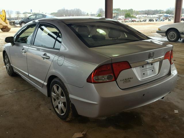 2HGFA16529H547474 - 2009 HONDA CIVIC LX SILVER photo 3