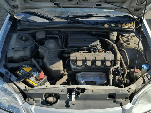 2HGES16532H604862 - 2002 HONDA CIVIC LX SILVER photo 7