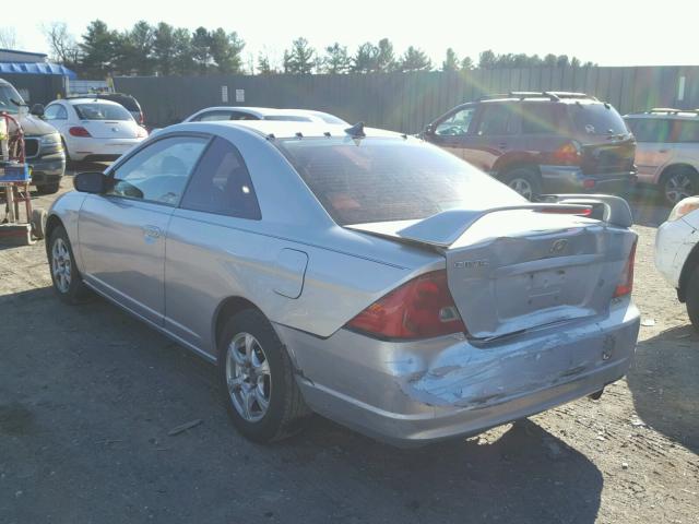 1HGEM22582L070914 - 2002 HONDA CIVIC LX SILVER photo 3