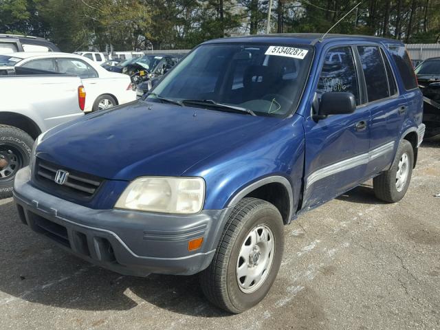 JHLRD2848XC018711 - 1999 HONDA CR-V LX BLUE photo 2