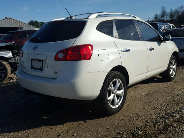 JN8AS5MT3AW501273 - 2010 NISSAN ROGUE S WHITE photo 4