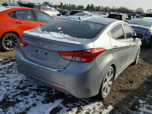 KMHDH4AE3CU259621 - 2012 HYUNDAI ELANTRA GL SILVER photo 4