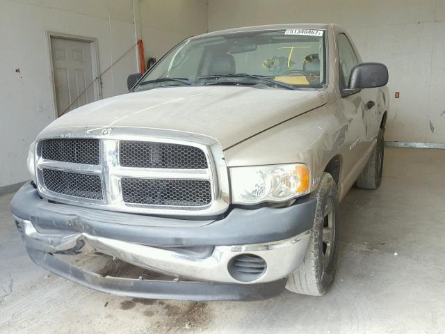 1D7HA16D44J220120 - 2004 DODGE RAM 1500 S TAN photo 2