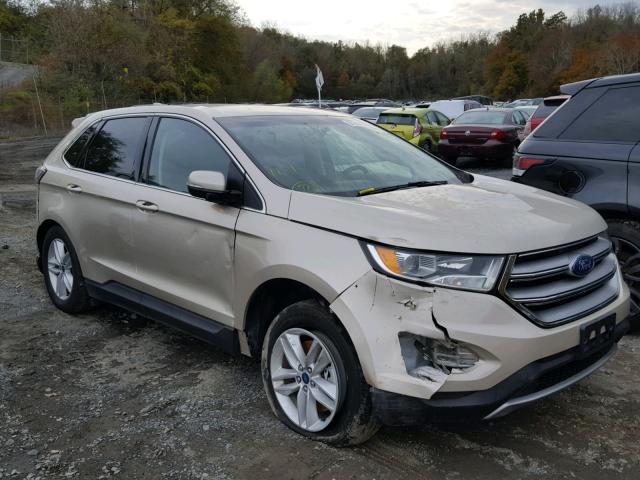 2FMPK4J9XJBB18498 - 2018 FORD EDGE SEL GOLD photo 1