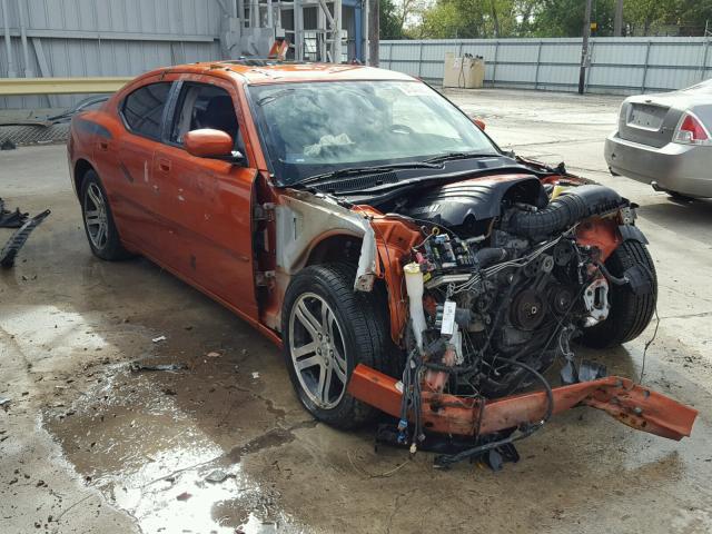 2B3KA53H36H195067 - 2006 DODGE CHARGER R/ ORANGE photo 1