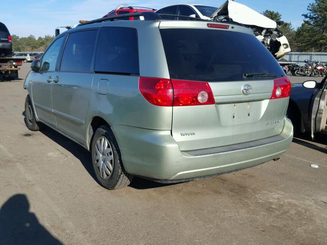 5TDKK4CC6AS329784 - 2010 TOYOTA SIENNA CE GREEN photo 3