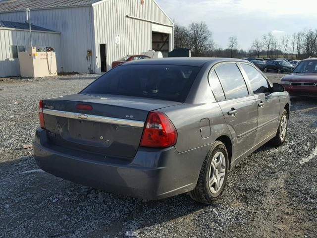 1G1ZS58F87F141714 - 2007 CHEVROLET MALIBU LS GRAY photo 4