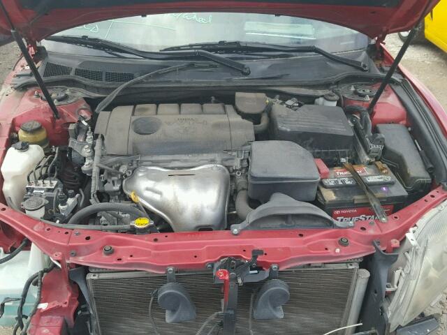4T1BF3EK7BU682109 - 2011 TOYOTA CAMRY BASE RED photo 7
