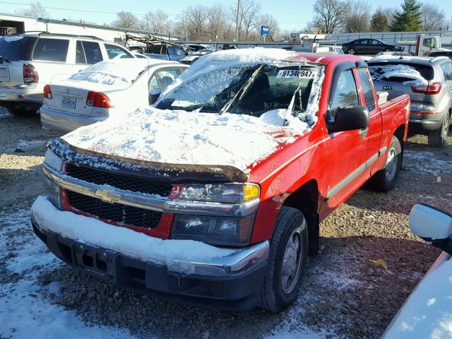 1GCCS199978115058 - 2007 CHEVROLET COLORADO RED photo 2