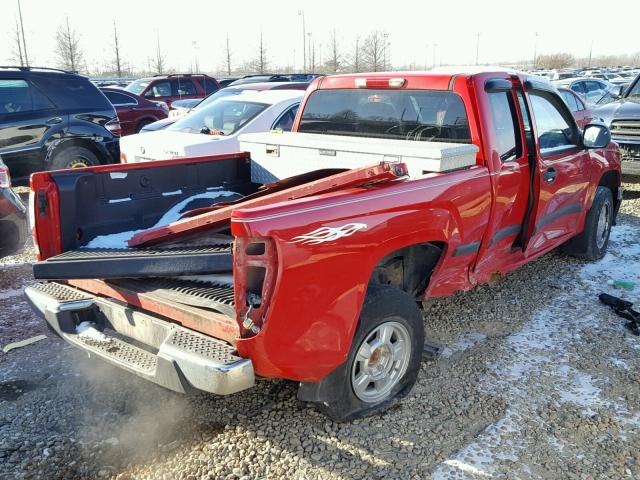 1GCCS199978115058 - 2007 CHEVROLET COLORADO RED photo 4