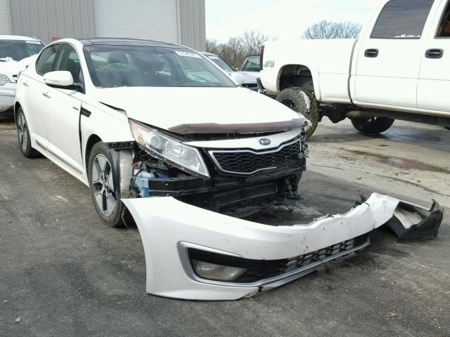 KNAGM4AD7D5046457 - 2013 KIA OPTIMA HYB WHITE photo 1