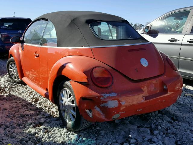 3VWCM21Y14M301295 - 2004 VOLKSWAGEN NEW BEETLE 橙色 照片 3
