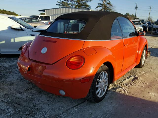 3VWCM21Y14M301295 - 2004 VOLKSWAGEN NEW BEETLE 橙色 照片 4