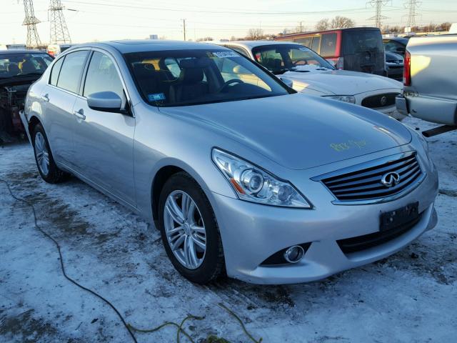 JN1CV6AR4DM762697 - 2013 INFINITI G37 SILVER photo 1