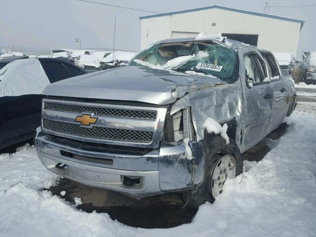 3GCPKSE71DG169732 - 2013 CHEVROLET SILVERADO SILVER photo 2