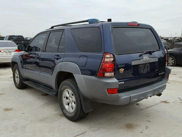 JTEZU14R938001675 - 2003 TOYOTA 4RUNNER SR BLUE photo 3