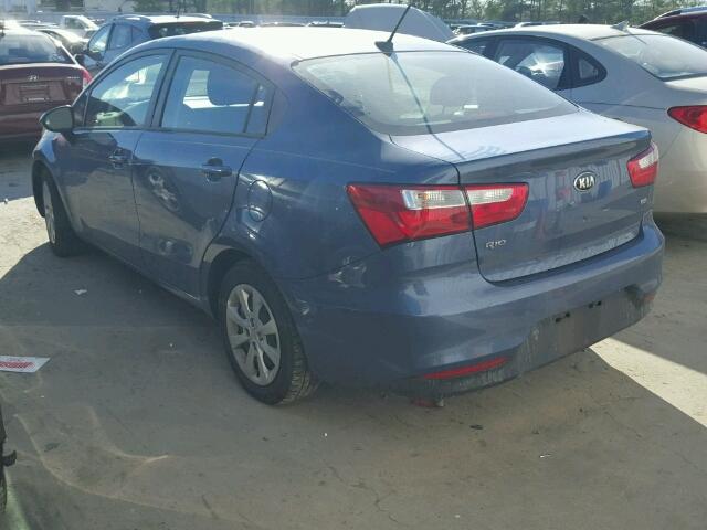 KNADM4A31G6652085 - 2016 KIA RIO LX Կապույտ լուսանկար 3