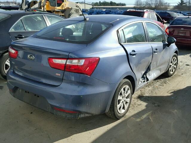 KNADM4A31G6652085 - 2016 KIA RIO LX Կապույտ լուսանկար 4