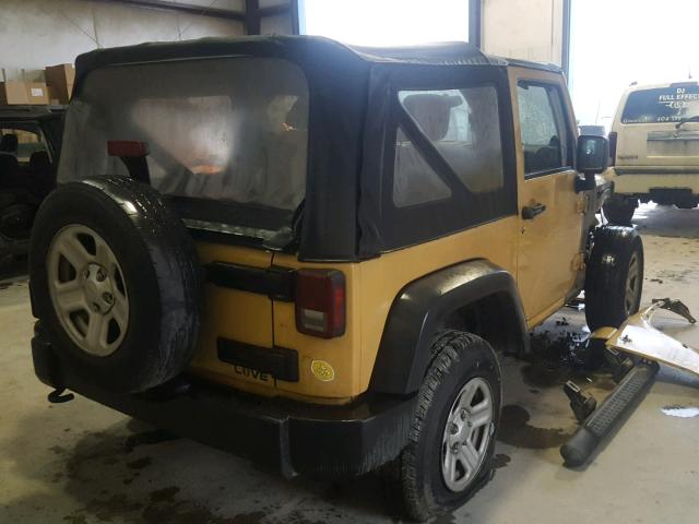 1C4AJWAGXEL236936 - 2014 JEEP WRANGLER S Qəhvəyi foto 4