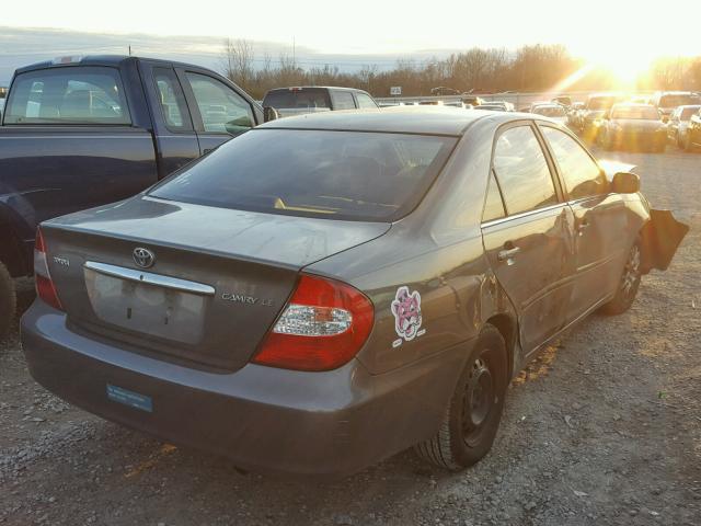 4T1BE32KX3U752727 - 2003 TOYOTA CAMRY LE GRAY photo 4