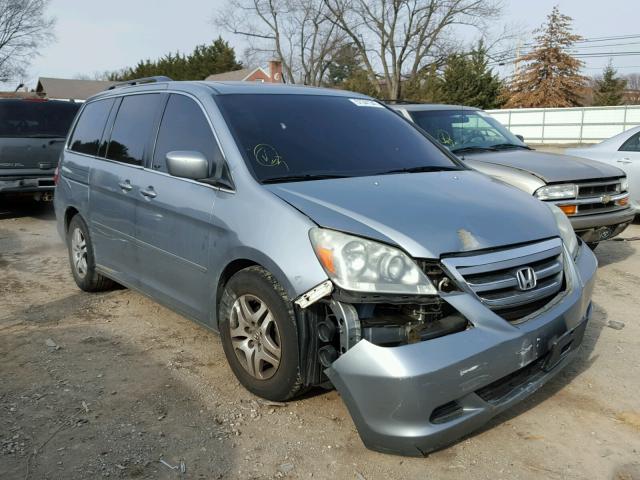 5FNRL38766B024394 - 2006 HONDA ODYSSEY EX GRAY photo 1