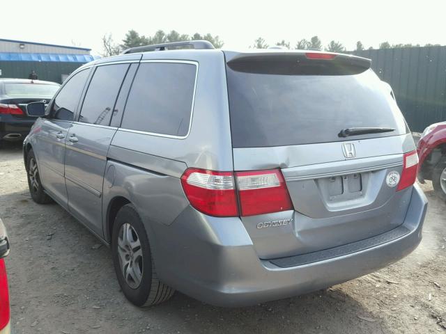 5FNRL38766B024394 - 2006 HONDA ODYSSEY EX GRAY photo 3