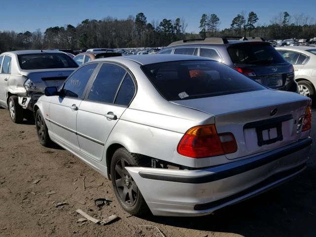 WBAAV33481EE78970 - 2001 BMW 325 I SILVER photo 3