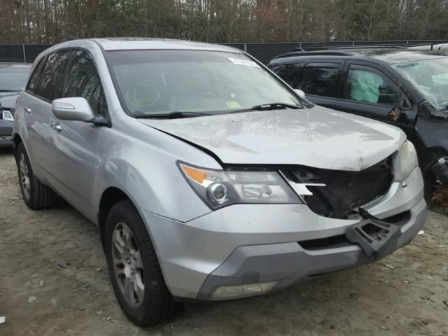 2HNYD28689H526276 - 2009 ACURA MDX TECHNO GRAY photo 1