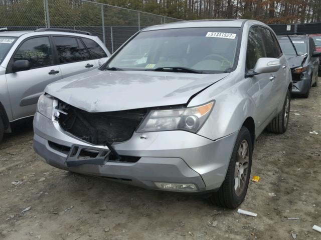 2HNYD28689H526276 - 2009 ACURA MDX TECHNO GRAY photo 2