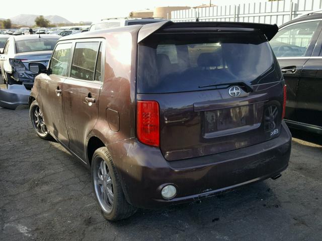 JTLKE50E481057329 - 2008 TOYOTA SCION XB BROWN photo 3