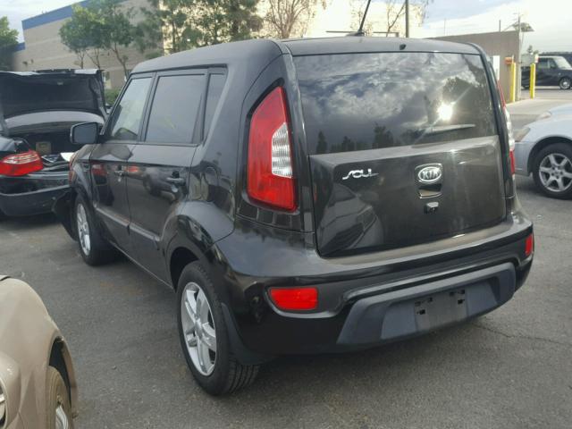 KNDJT2A62C7421000 - 2012 KIA SOUL + BLACK photo 3