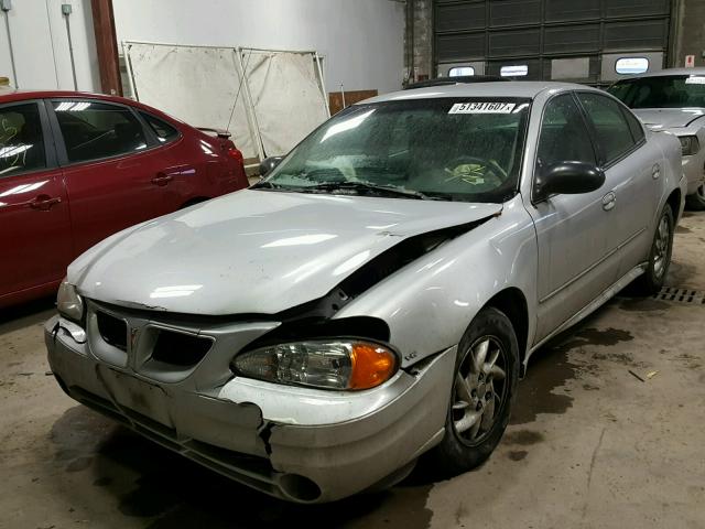 1G2NF52E54M503732 - 2004 PONTIAC GRAND AM S SILVER photo 2