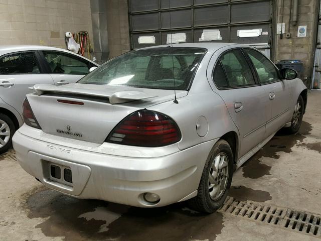 1G2NF52E54M503732 - 2004 PONTIAC GRAND AM S SILVER photo 4