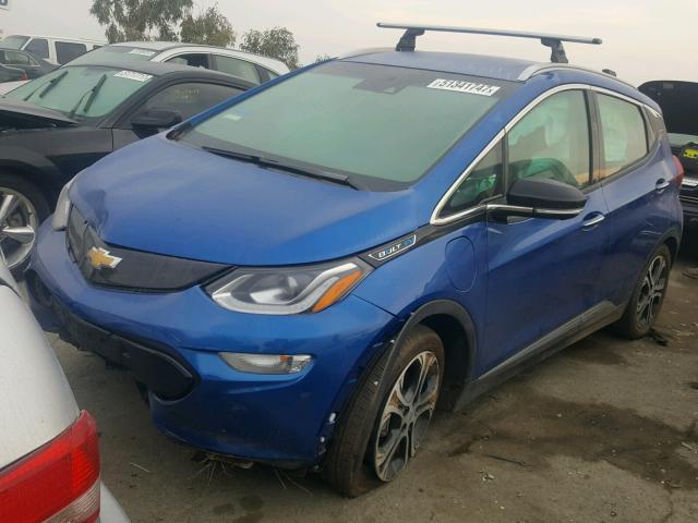 1G1FX6S01H4152968 - 2017 CHEVROLET BOLT EV PR BLUE photo 2