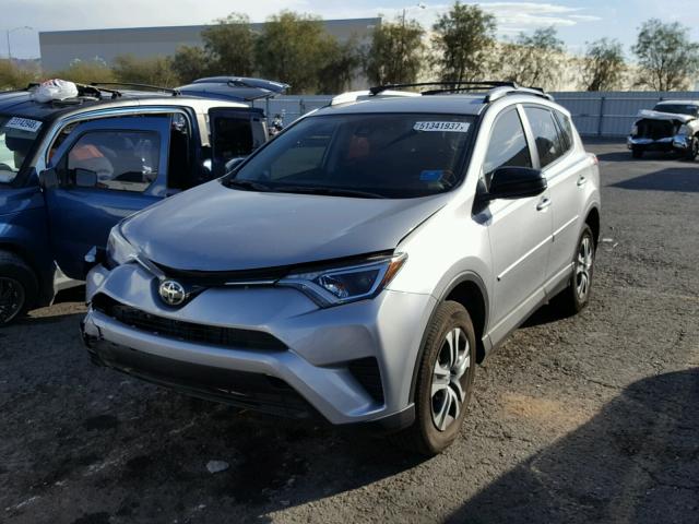 2T3BFREV5HW655780 - 2017 TOYOTA RAV4 LE SILVER photo 2