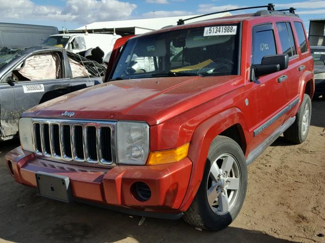 1J8HG48N66C231393 - 2006 JEEP COMMANDER RED photo 2