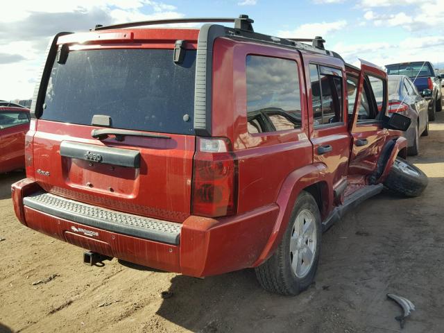 1J8HG48N66C231393 - 2006 JEEP COMMANDER RED photo 4