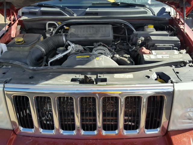 1J8HG48N66C231393 - 2006 JEEP COMMANDER RED photo 7