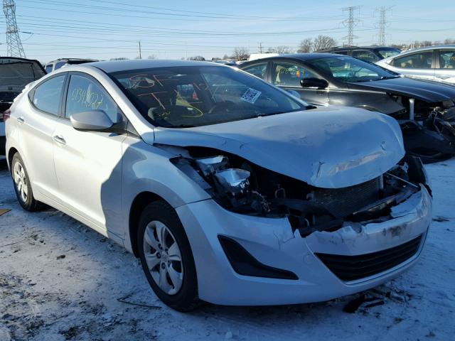 KMHDH4AE4GU516968 - 2016 HYUNDAI ELANTRA SE SILVER photo 1