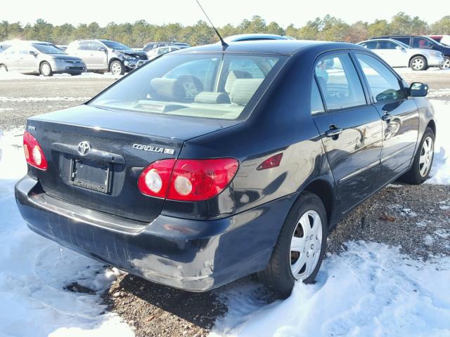 2T1BR30E95C422440 - 2005 TOYOTA COROLLA CE BLACK photo 4