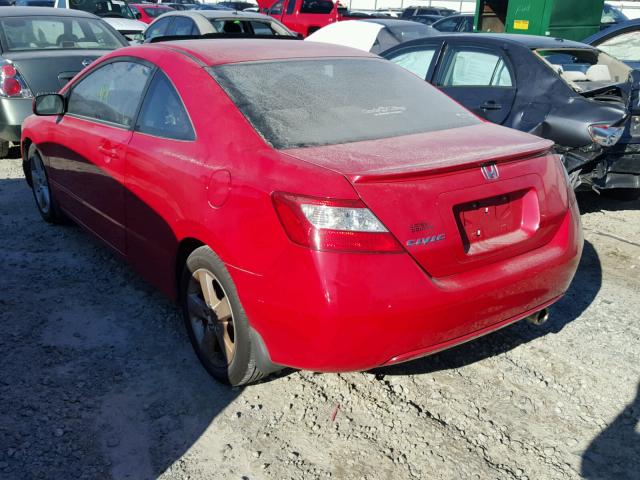 2HGFG12807H568982 - 2007 HONDA CIVIC EX RED photo 3