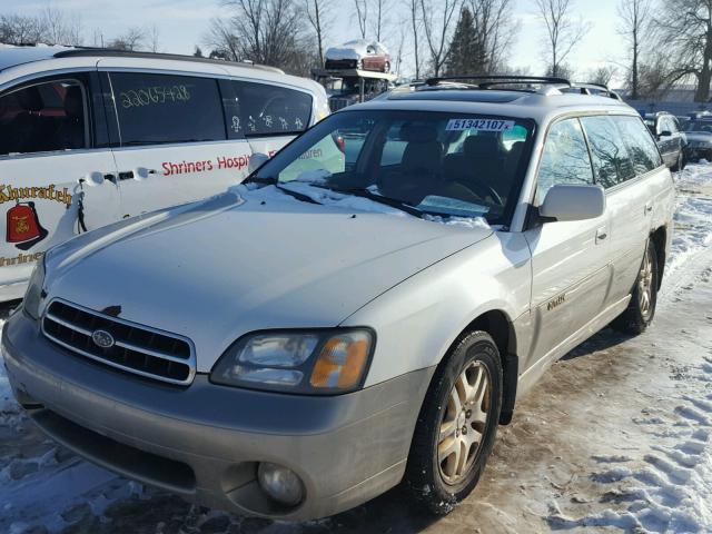 4S3BH686527625078 - 2002 SUBARU LEGACY OUT WHITE photo 2