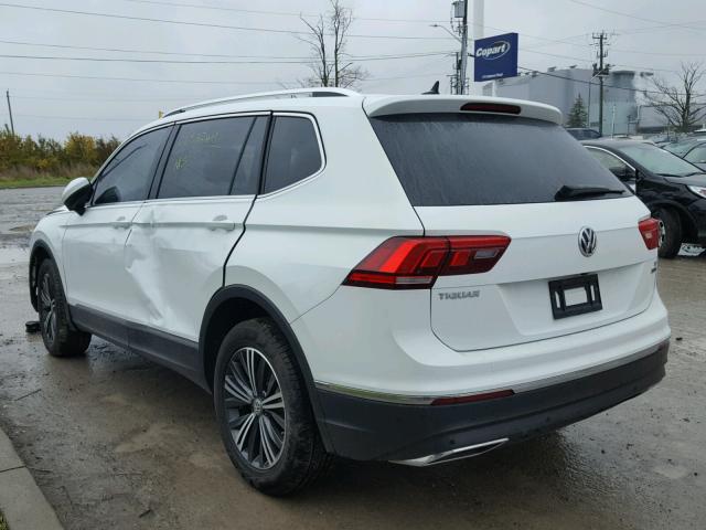 3VV4B7AXXJM014164 - 2018 VOLKSWAGEN TIGUAN SEL WHITE photo 3