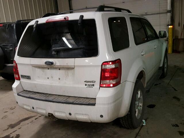 1FMCU94148KA84554 - 2008 FORD ESCAPE LIM WHITE photo 4