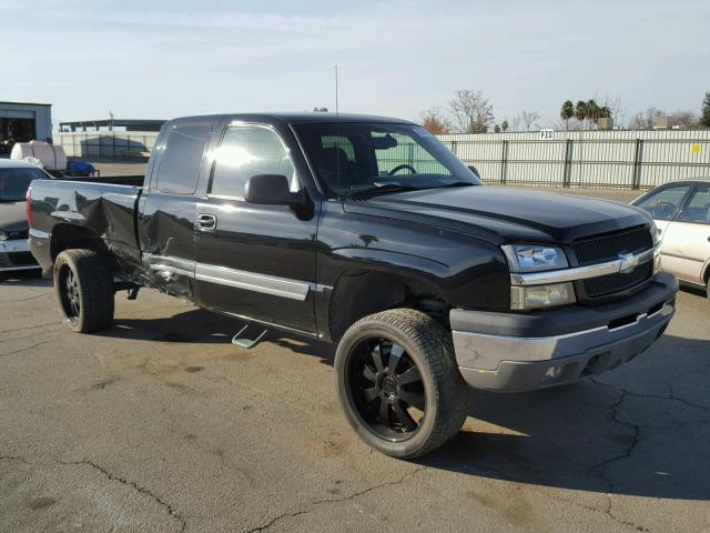 2GCEC19T231125381 - 2003 CHEVROLET SILVERADO BLACK photo 1