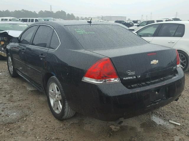 2G1WG5E37D1108821 - 2013 CHEVROLET IMPALA LT BLACK photo 3