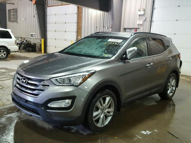 5XYZUDLA1DG064426 - 2013 HYUNDAI SANTA FE S GRAY photo 2