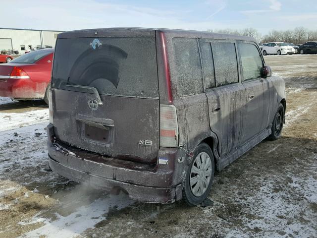 JTLKT324754004598 - 2005 TOYOTA SCION XB 勃艮第红 照片 4