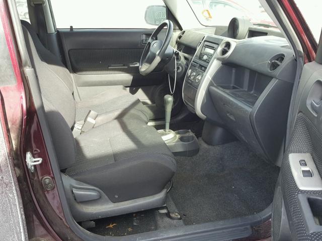 JTLKT324754004598 - 2005 TOYOTA SCION XB 勃艮第红 照片 5