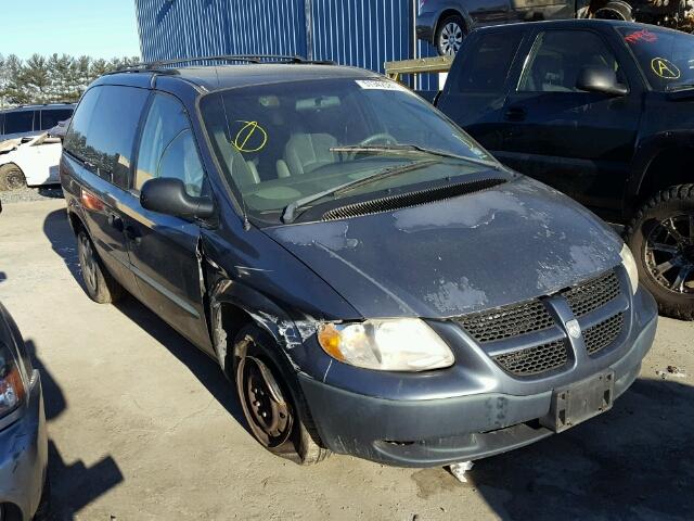 1B4GP25B32B656147 - 2002 DODGE CARAVAN SE GRAY photo 1